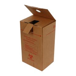 Enjektör Güvenli Atık Kutusu 17x13x28,5 cm Kraft