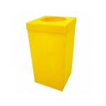 Geri Dönüşüm Atık Kutusu 35x35x70 cm Sarı Plastik