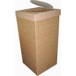Kağıt Atık Kutusu 35,5x35,5x70 cm Kraft Karton