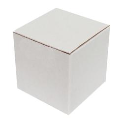 5x5x5 cm Beyaz Karton Kutu Tek Oluklu