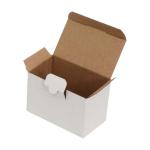 12x10x10,5 cm Beyaz Karton Kutu Tek Oluklu
