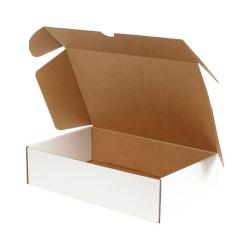 43,5x30,5x13,5 cm A3 Kutu Beyaz Çift Oluklu