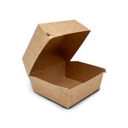 110x110x84 mm Hamburger Kutusu Kraft Karton Baskısız 1000 Adet